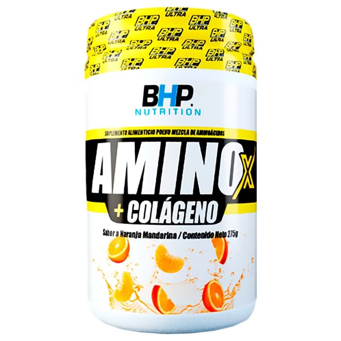 BHP Amino X + Colageno Ultra Naranja-Mandarina 25 serv