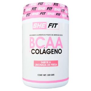BHP SHE FIT Bcaa + Colageno Limonada de Fresa 30 serv