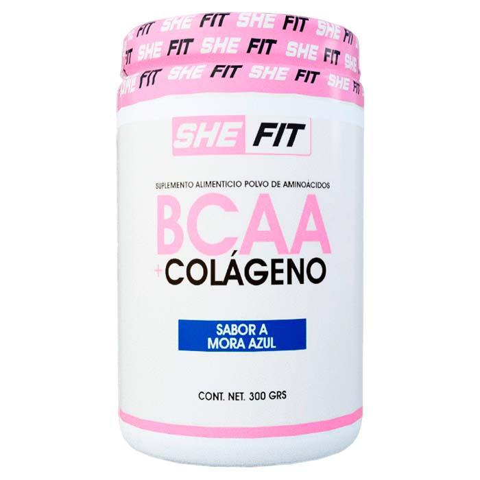 BHP SHE FIT Bcaa + Colageno Mora Azul 30 serv