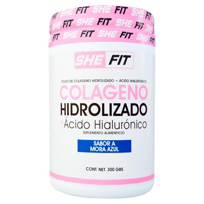 BHP SHE FIT Colágeno + Ácido Hialurónico Mora Azul 30 serv
