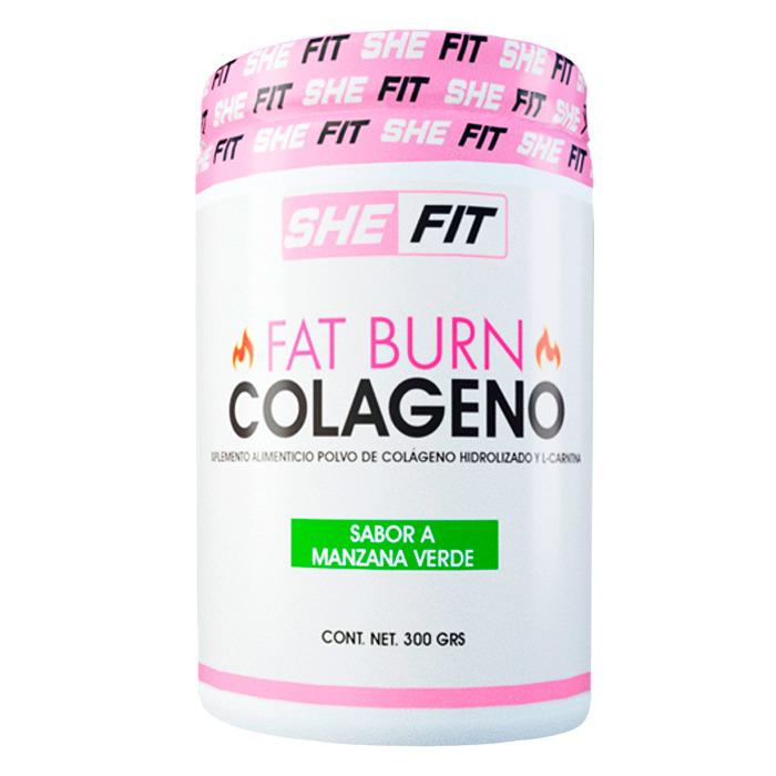 BHP SHE FIT Fat Burn Colágeno Manzana Verde 30 serv