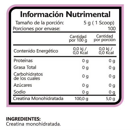 BHP SHE FIT WOMEN CREATINE (500 GMS) - Imagen 2